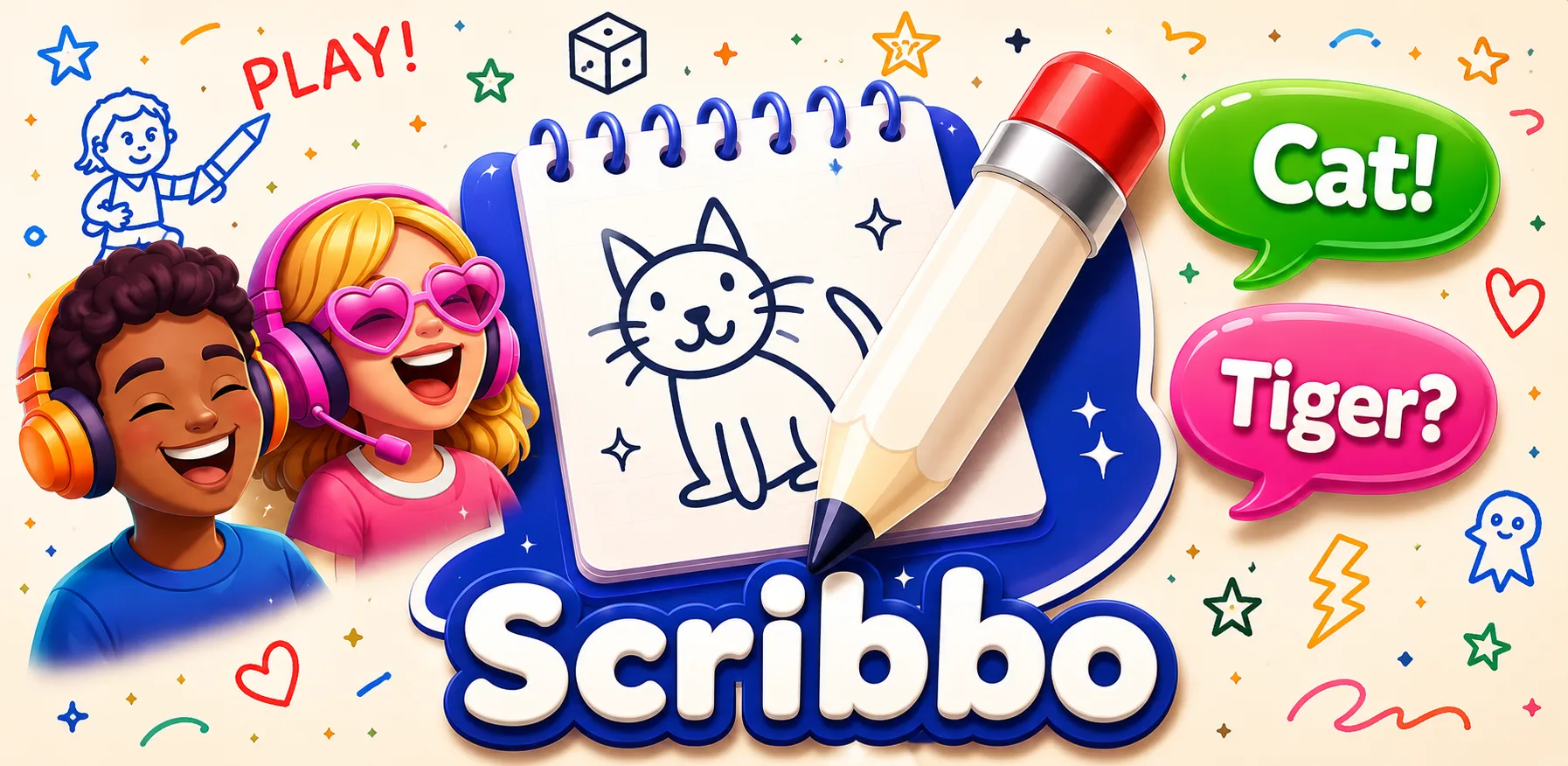 Scribbo — draw and guess with friends, online or offline